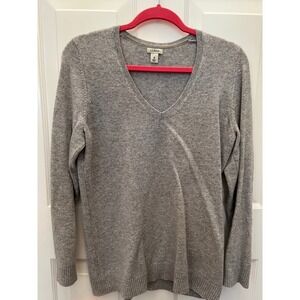 L.L. Bean sweater cashmere (M) gray
